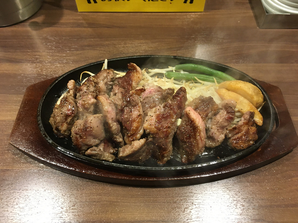 タケル 上野店 カルビステーキ 1ポンド(2017年4月)